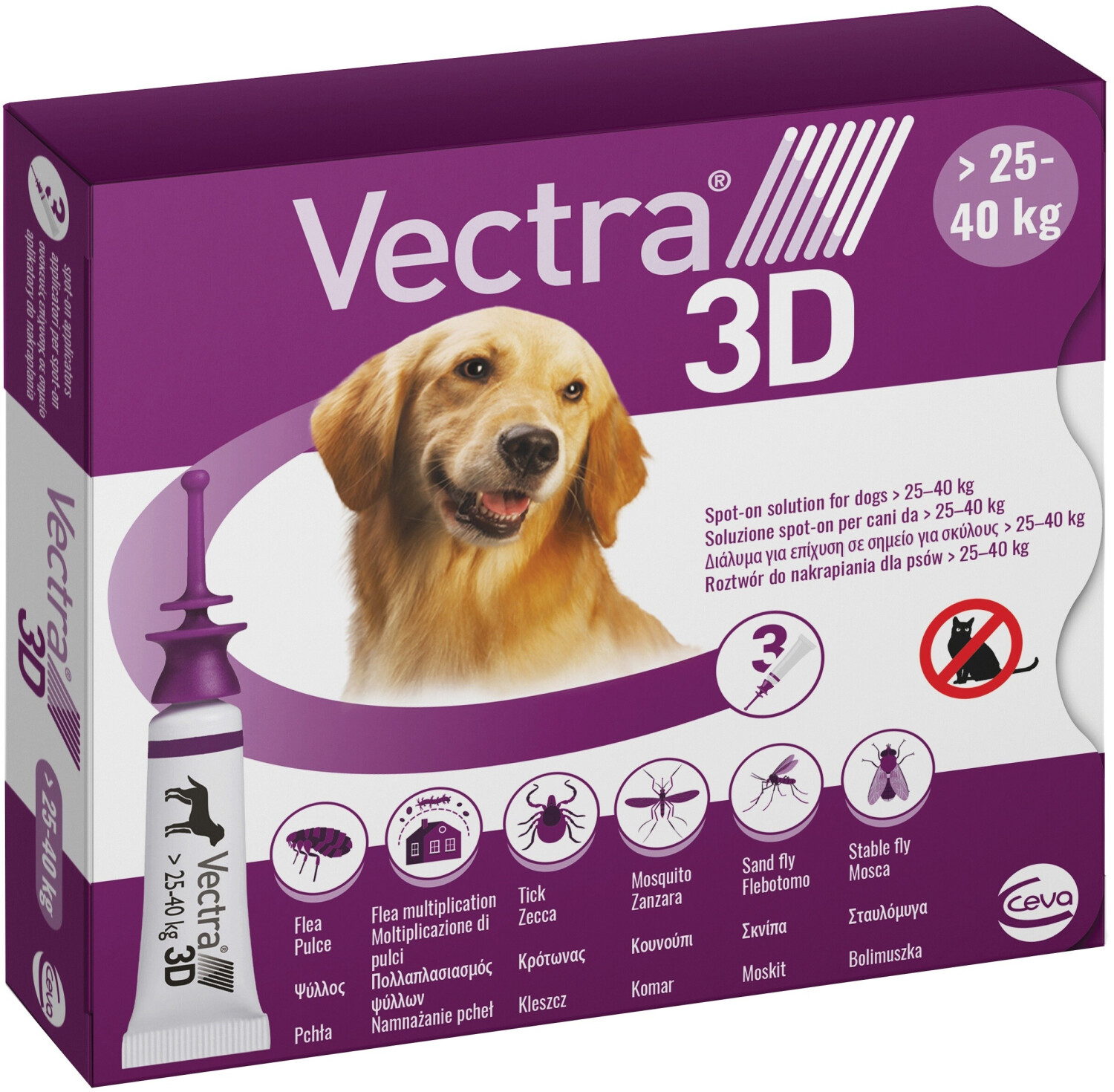 Ceva Vectra 3D Spot-on for Dogs 25-40kg
