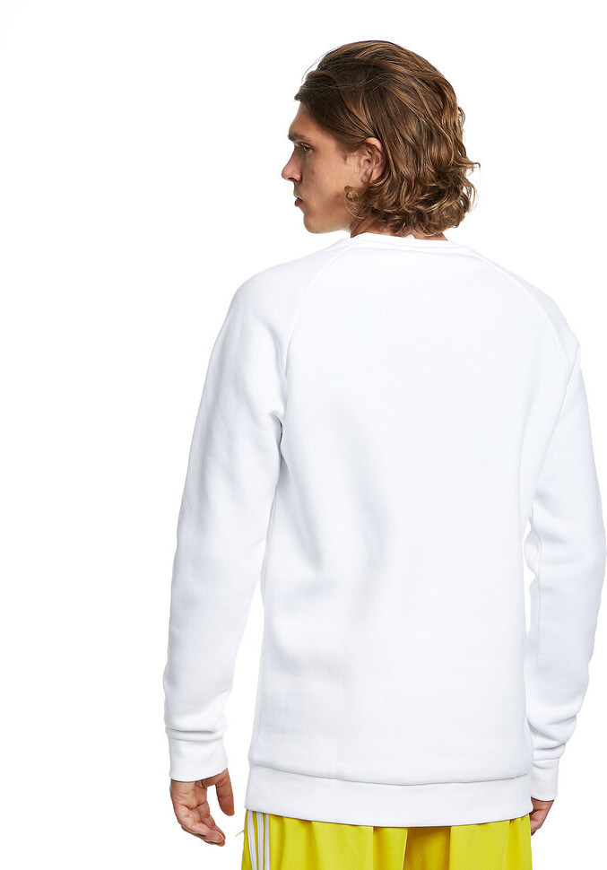Adidas originals essential crew neck sweatshirt in whit clearance