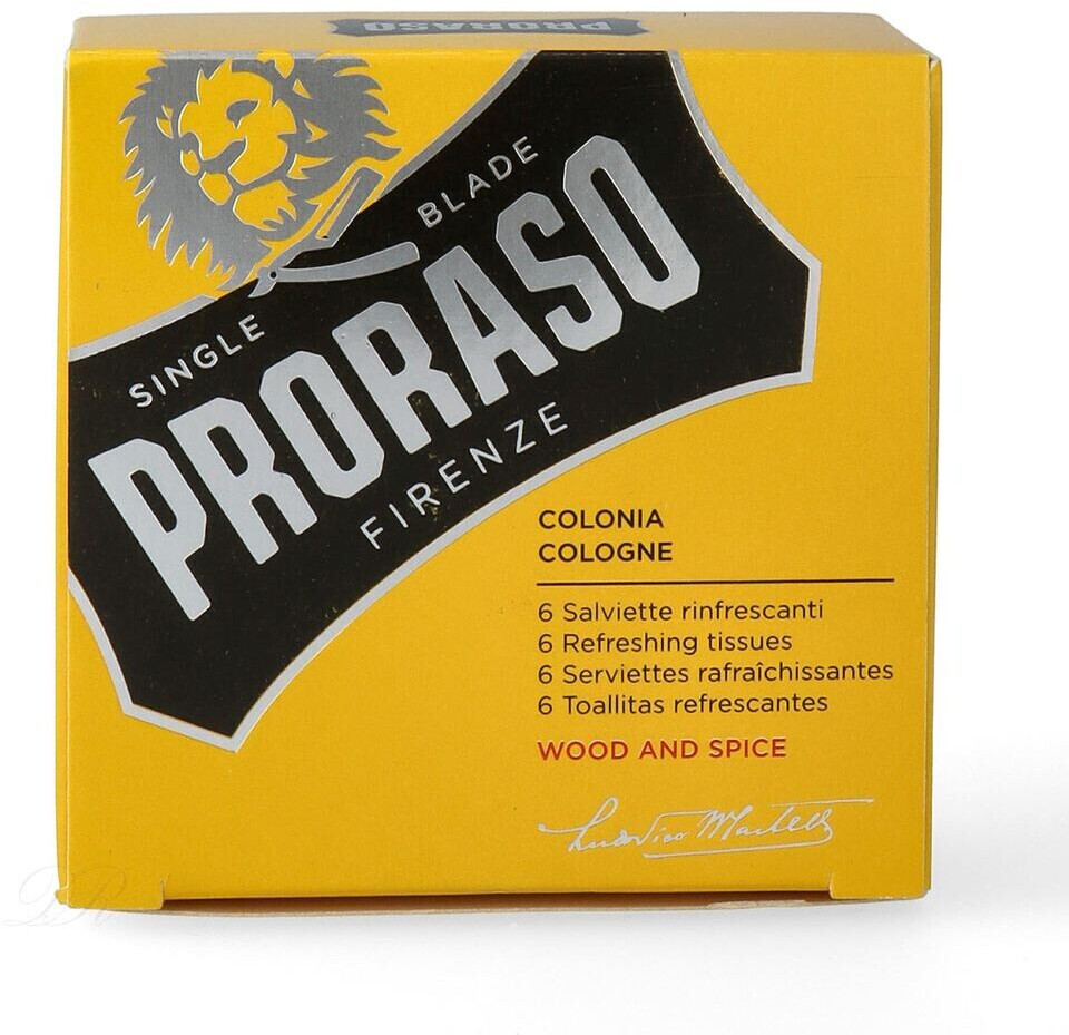 Proraso Refreshing Tissues Wood and Spice (6pcs)