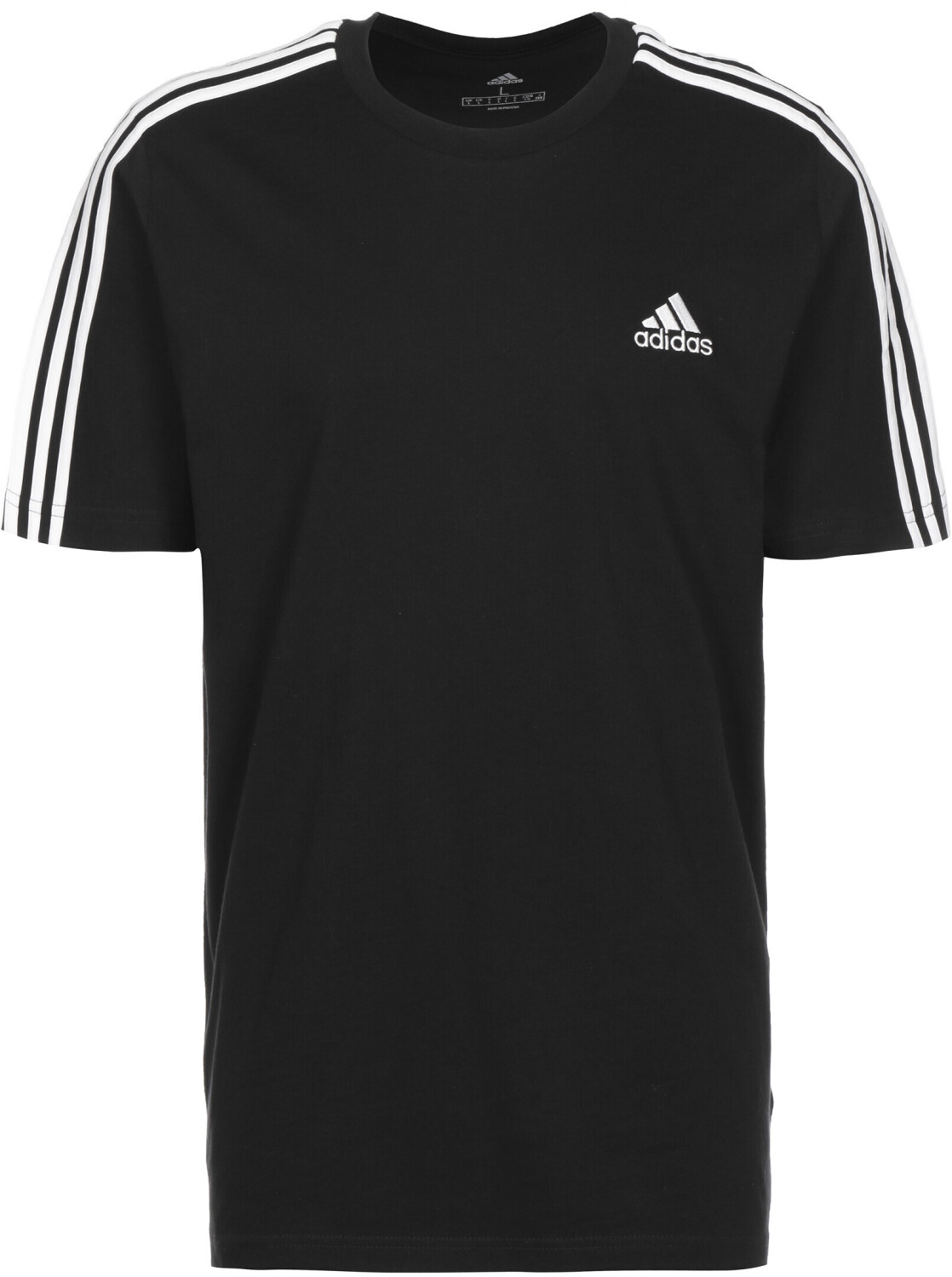 Adidas Essentials 3 Stripes T Shirt GL3732 black white ab 19 99 Preisvergleich bei idealo