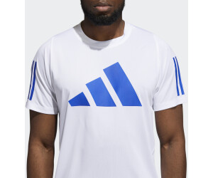 adidas white shirt blue logo