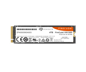  Seagate FireCuda 530 4TB M.2 PCIe Gen4 NVMe SSD - 7300MB/s,  5100 TBW, Heatsink, Rescue Services : Electronics