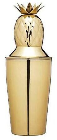 Bar Craft Pineapple Mini Cocktail Shaker brass