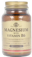 Solgar Magnesium + Vitamin B6 tablets (100 pcs.)