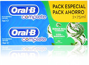 Oral-B Complete DENTIFRICO ENJUAGE + BLANQUEANTE SET (2 x 75 ml)
