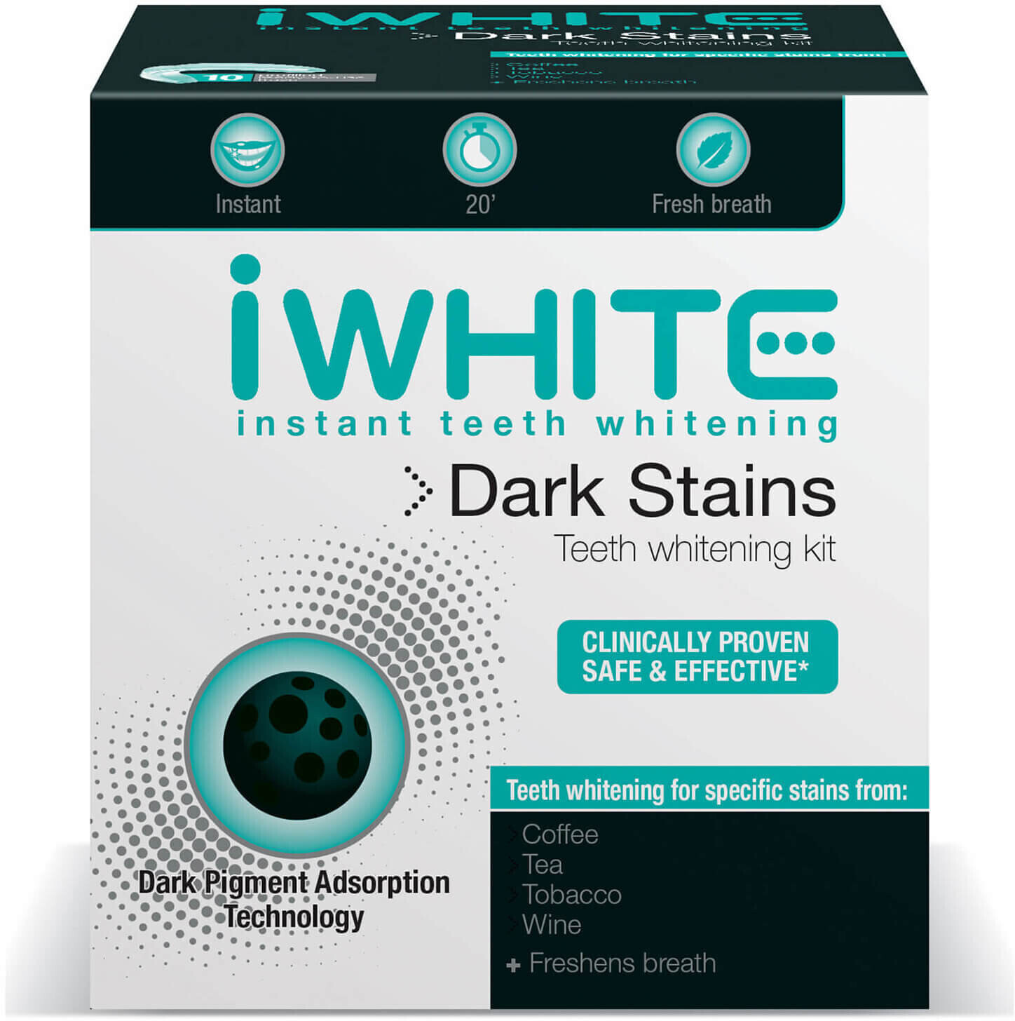 iWhite Dark Stains Tooth Whitening Kit (10 pcs.)