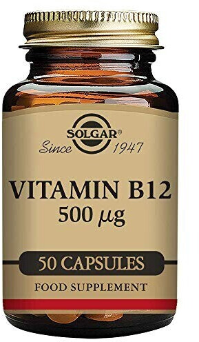Solgar VItamin B12 500µg capsules (50 pcs.)