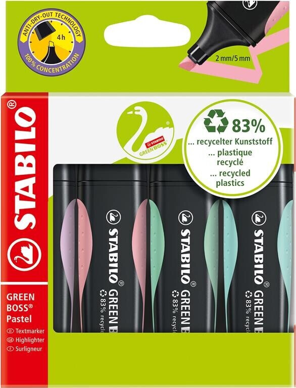 STABILO STABILO GREEN BOSS set of 4 (6070/4-2)