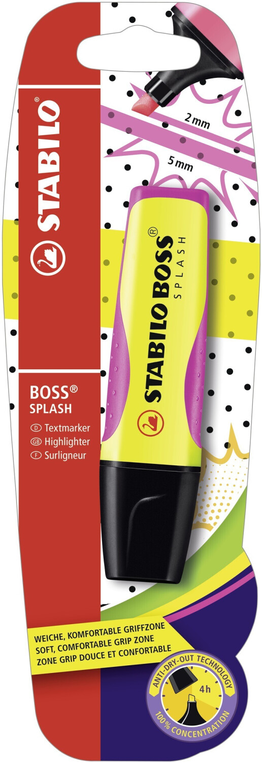 STABILO BOSS SPLASH single pen (B-52912-10) Yellow