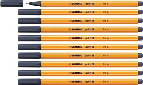 STABILO point 88 set of 10 (88/98) Grey