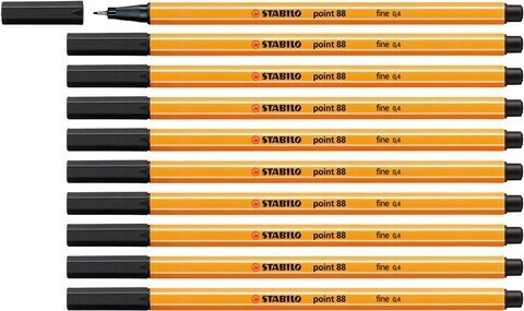STABILO point 88 set of 10 (88/46) Black