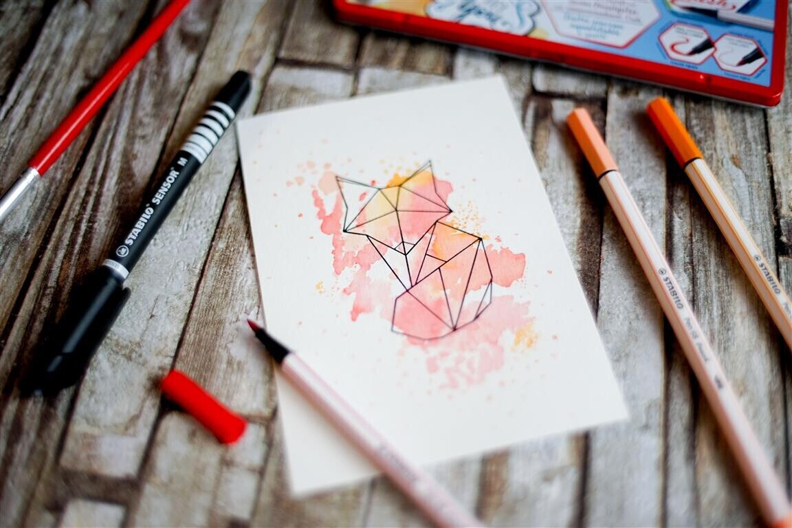 STABILO SENSOR set of 10 (187/40) Red