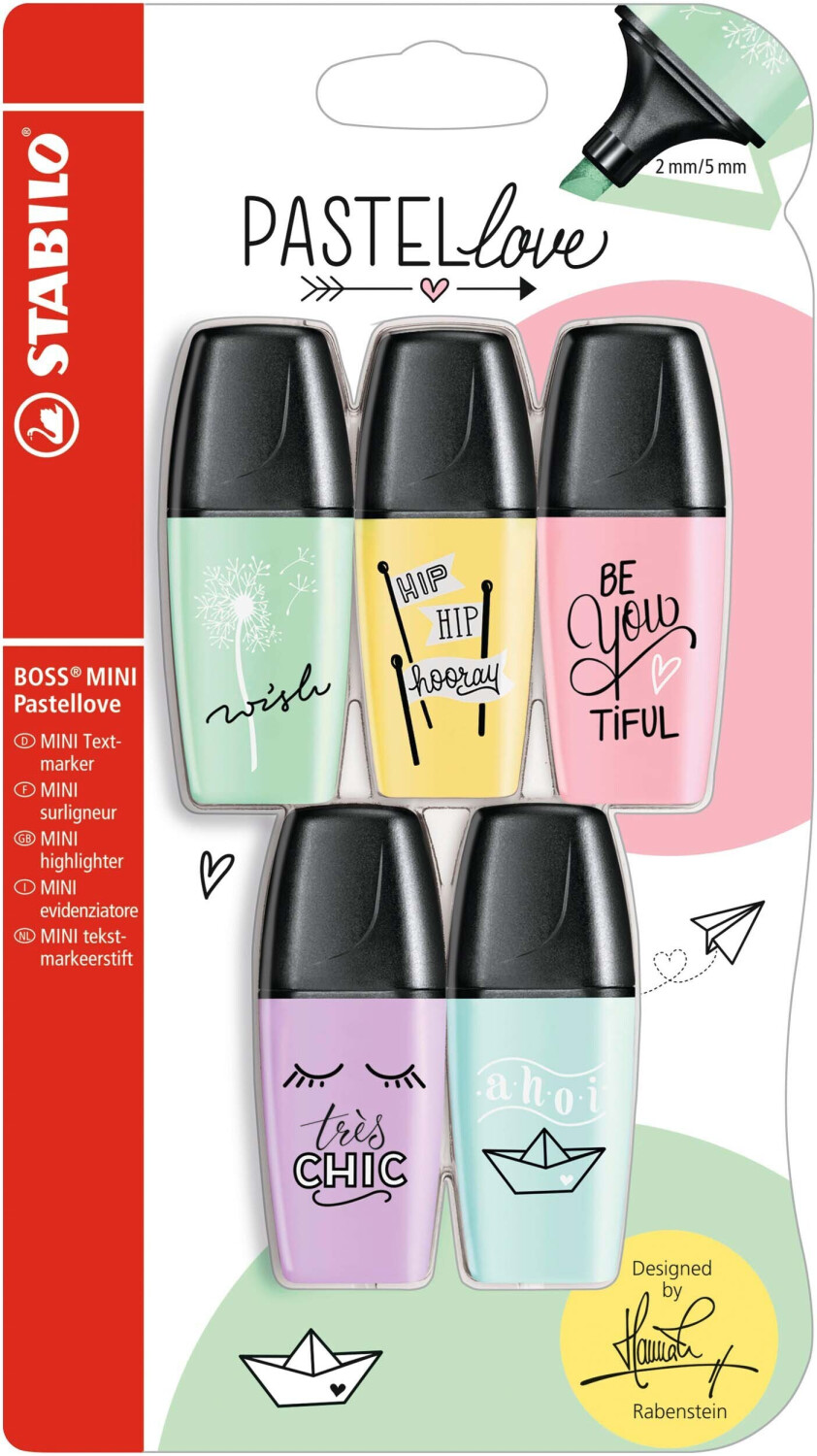 STABILO BOSS MINI set of 5 (B-51451-10)