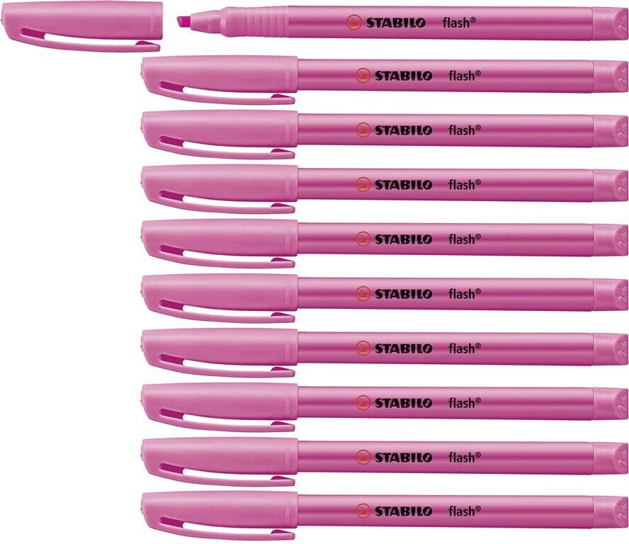 STABILO flash set of 10 (555/56) Pink