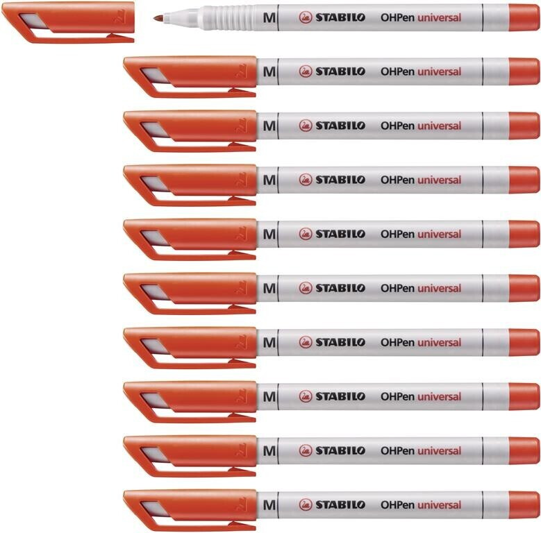 STABILO OHPen universal set of 10 (853/40) Red