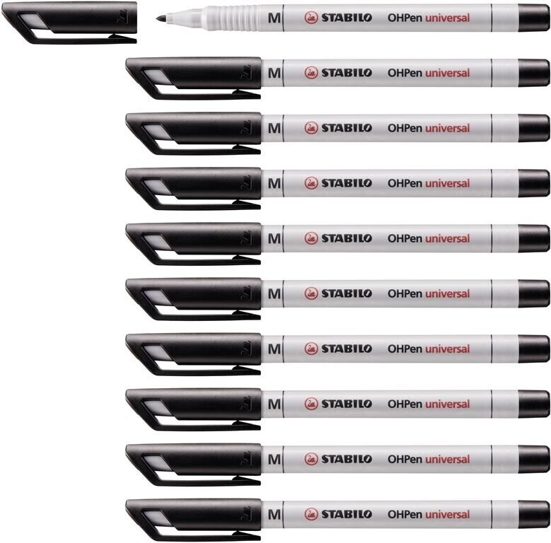 STABILO OHPen universal set of 10 (853/46) Black
