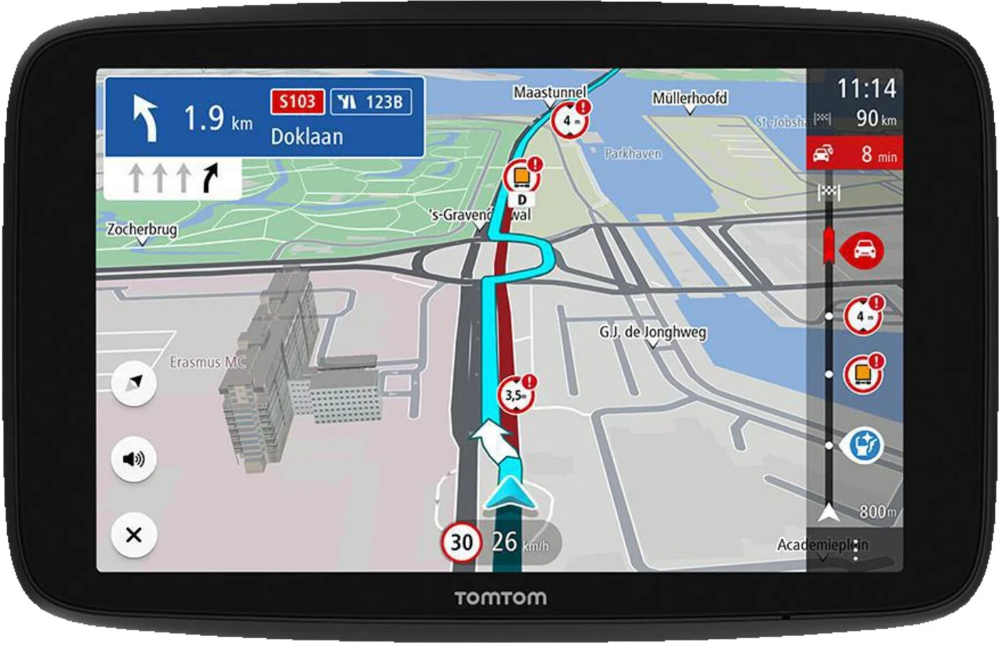 GPS Voiture, 7 Pouces Navigation pour Auto, Camion, Poids Lourd