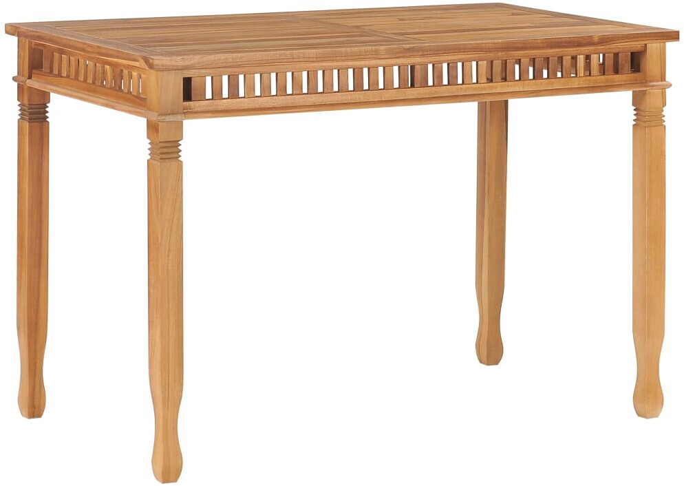 vidaXL Table à dîner de jardin 120x65x80 cm Bois de teck solide