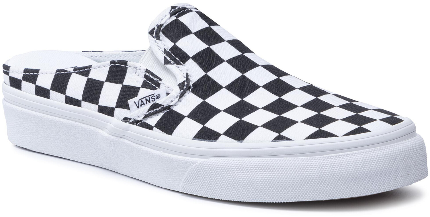 Vans Checkerboard Classic Slip On Mules black true white ab 35 37