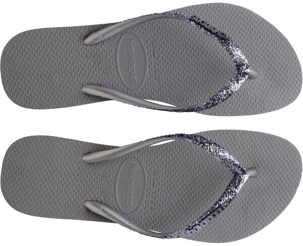 havaianas grey glitter