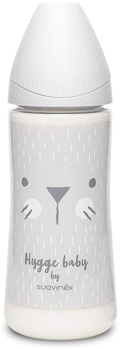 Suavinex Baby Bottle Premium Hygge Baby Moustache grey 360 ml