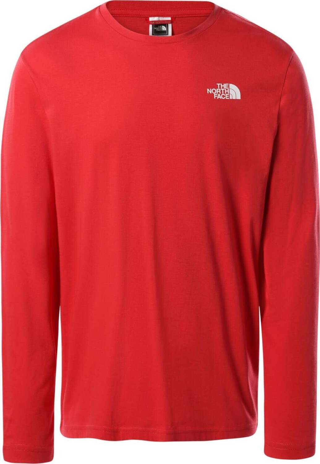 The North Face Men's Easy Long-Sleeve T-Shirt (2TX1) rococco red desde ...