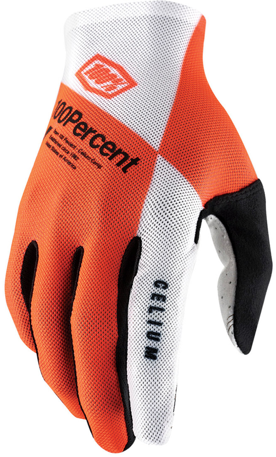 Photos - Cycling Gloves 100 100 Bike-Celium orange/white