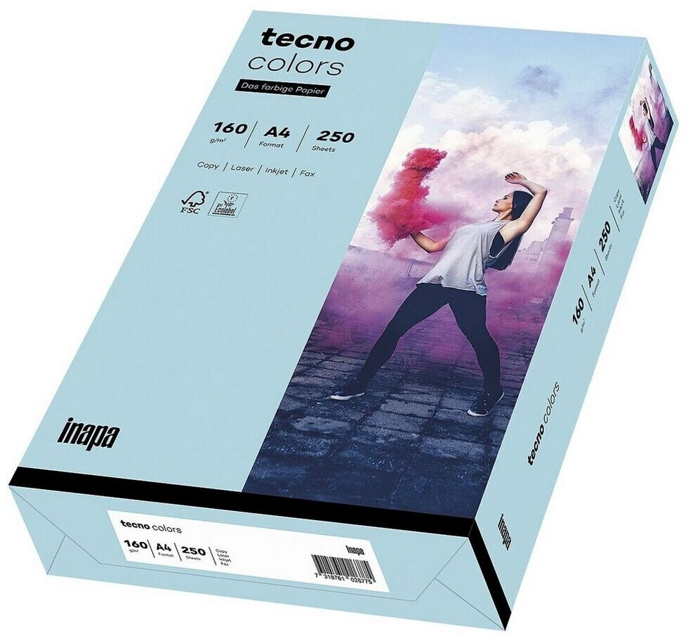 inapa tecno colors A4 160g mid blue