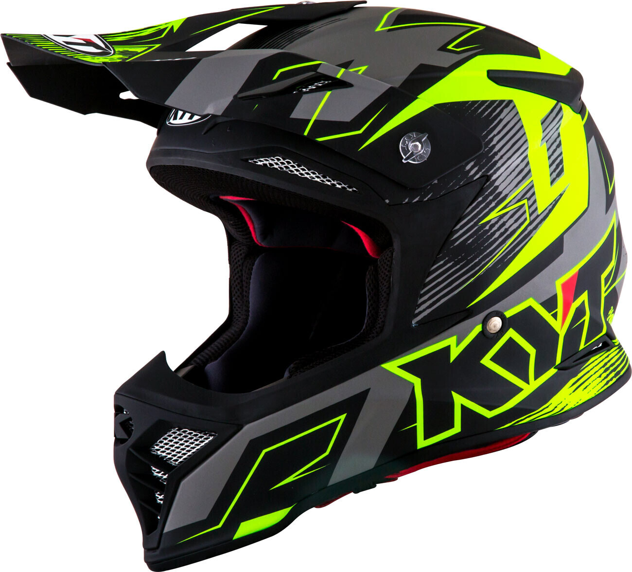 KYT Helmet Skyhawk Digger Matt Black/Yellow