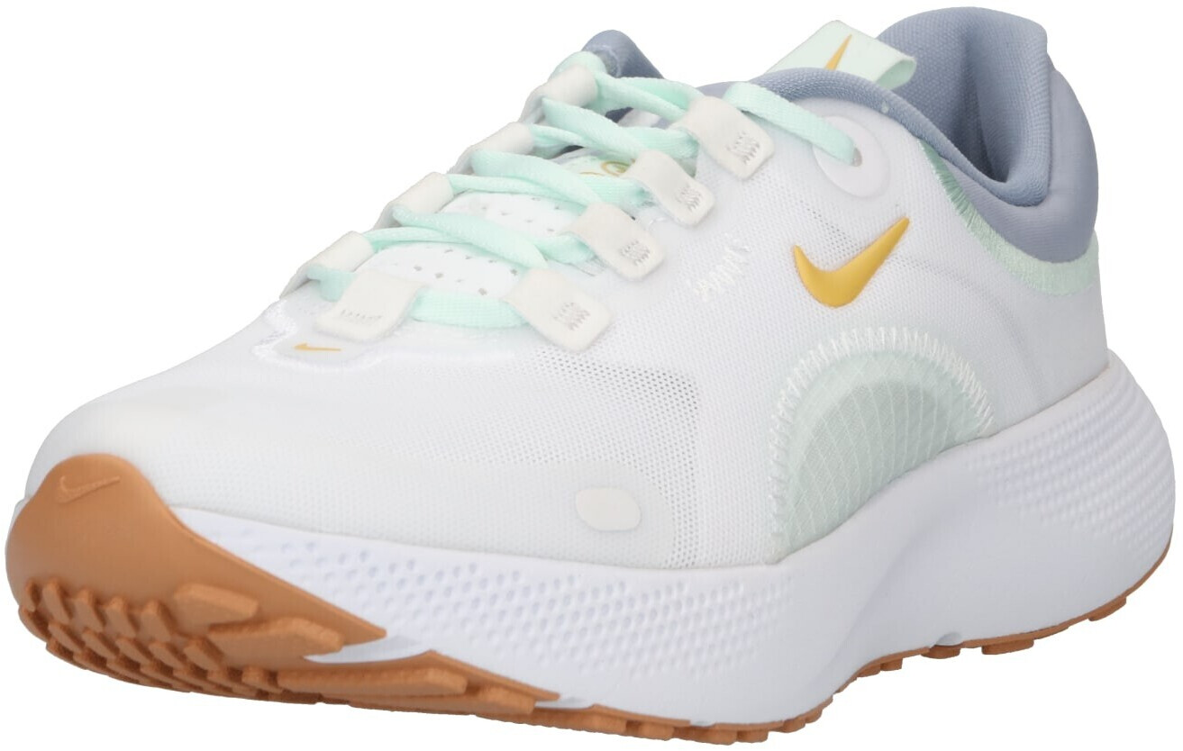 nike running escape run sneakers in white and gold