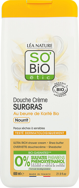 SO’Bio étic Surgras Ultra Rich Shower Cream (650ml)
