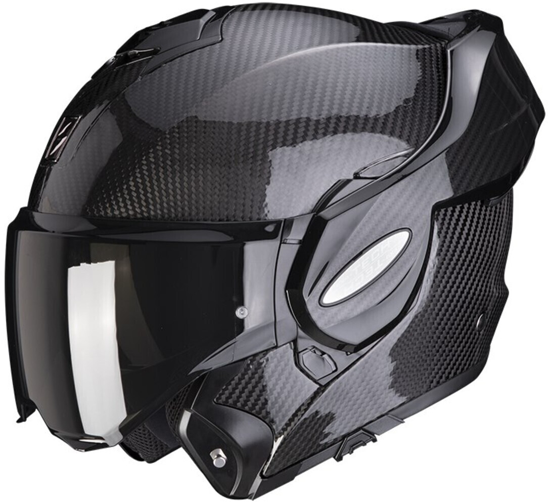 Casque Moto Modulable Scorpion EXO-TECH PRIMUS Blanc Perle Noir