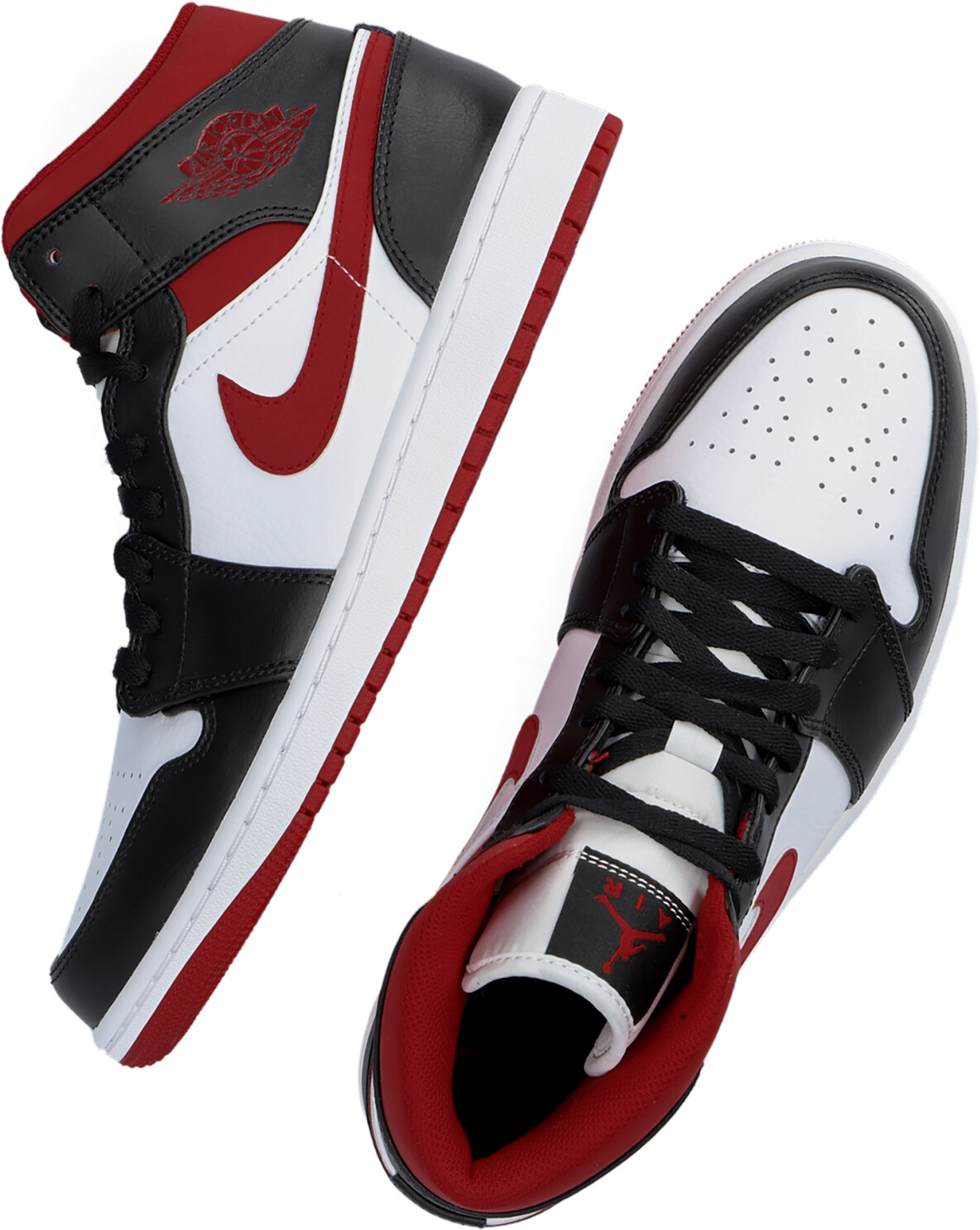 Nike Air Jordan 1 Mid white/gym red/black a € 167,95 (oggi) | Migliori