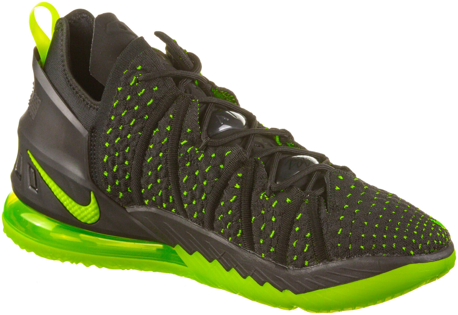 green and black lebron 18