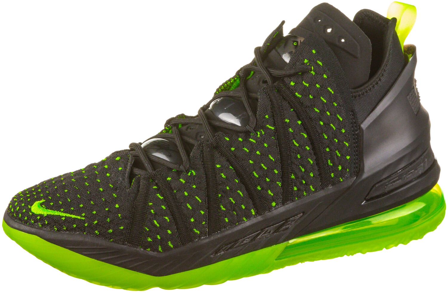 green and black lebron 18