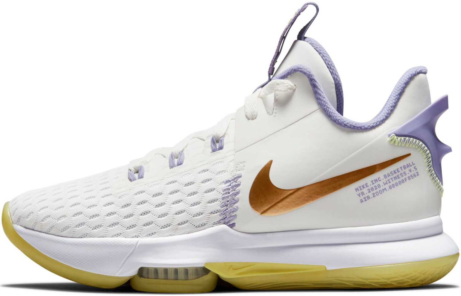 Nike LeBron Witness 5 summit white/white/light lemon/metallic bronze desde 69,99 â¬ | Compara 