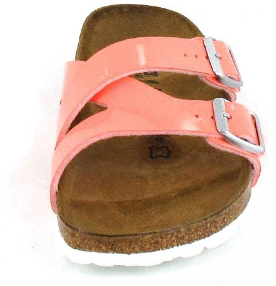 birkenstock patent coral peach