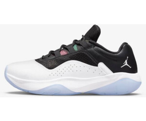 green and white low top 11s