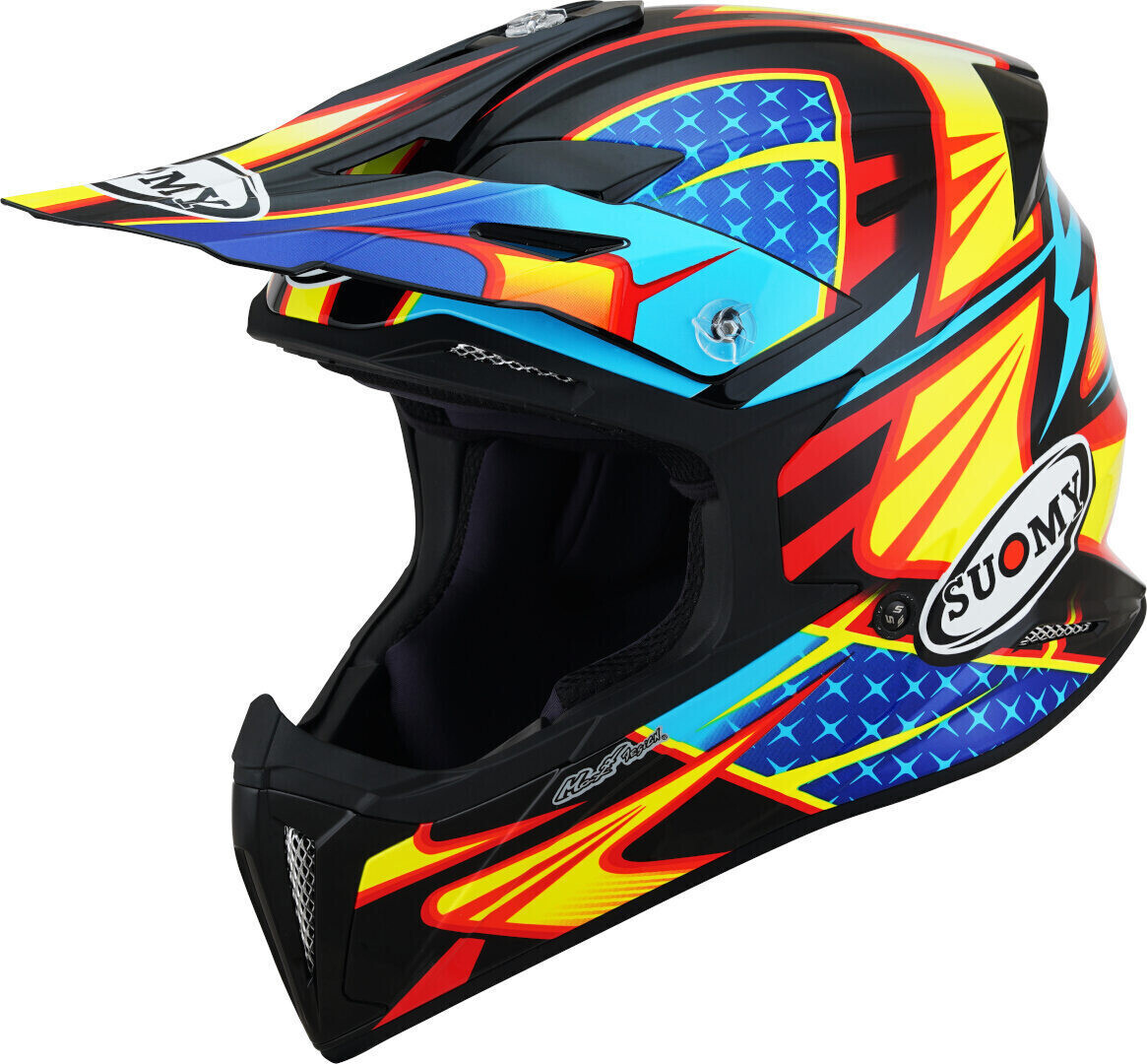 Suomy X-Wing Duel Light Blue/Red