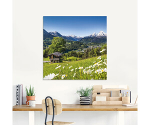 Leinwandbild Kunst-Druck 100x50 Bilder Landschaften Gleitschirme Alpen 
