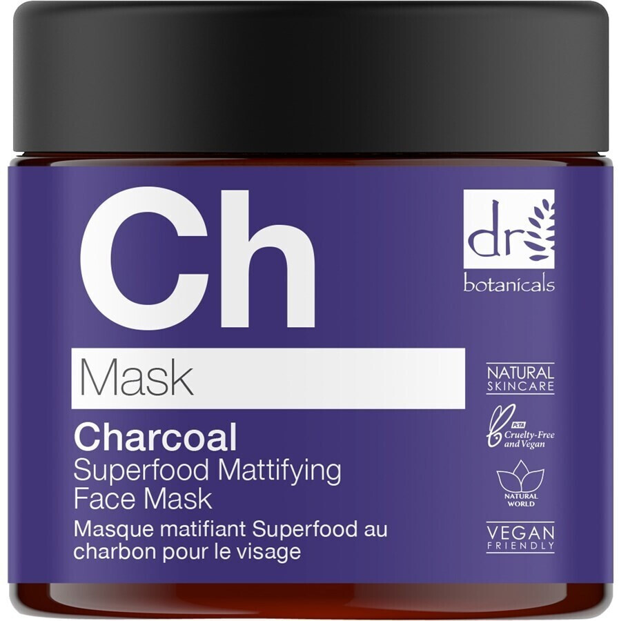 Dr. Botanicals Charcoal Superfood Mattifying Face Mask (60ml)