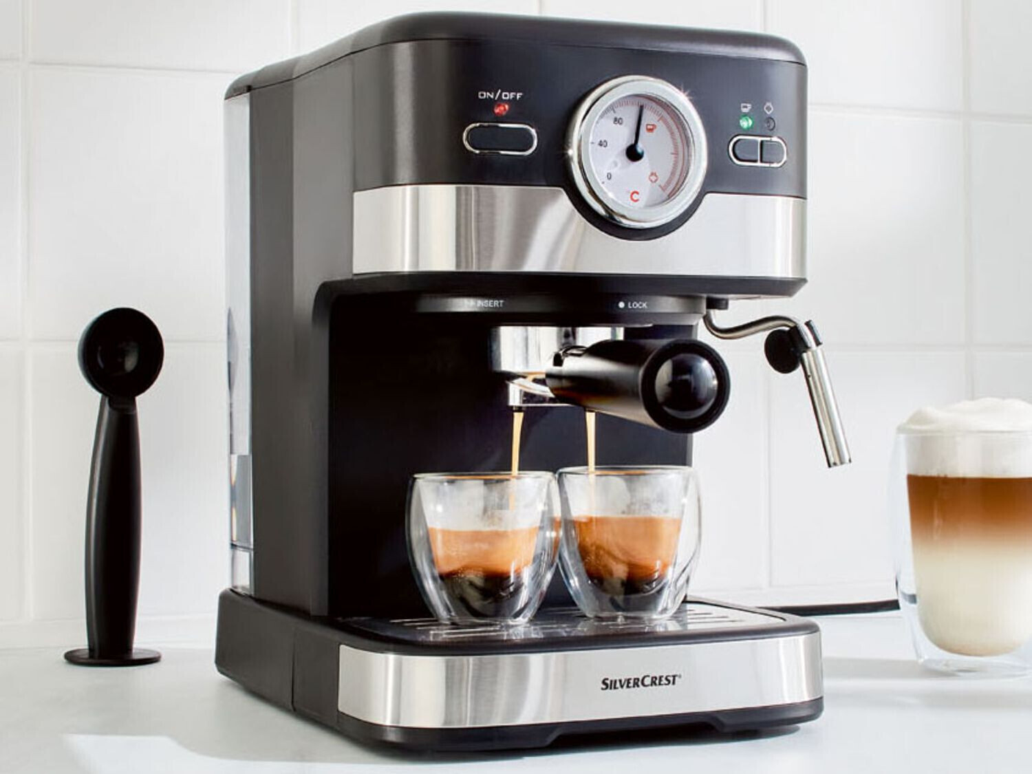 Silvercrest Espressomaschine 74,90 Preisvergleich | schwarz 1100 bei C3 SEM € ab