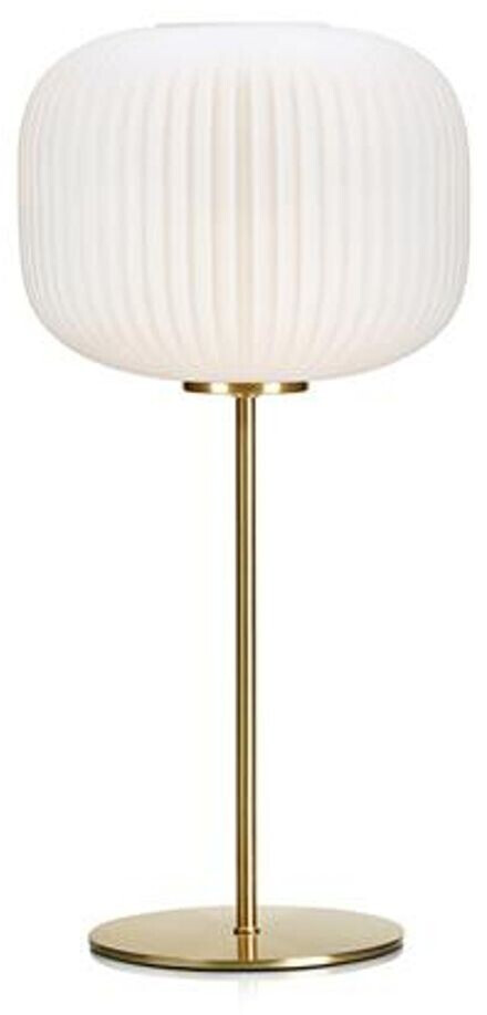 Markslöjd Lighting Sober Plissee 50cm E27 60W Brass/White (107819)