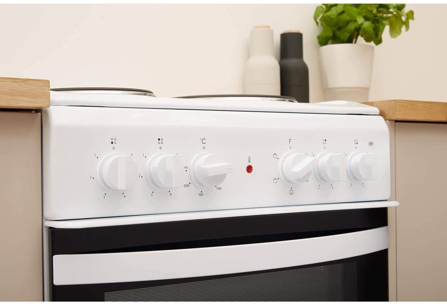 Indesit electric cooker white sale