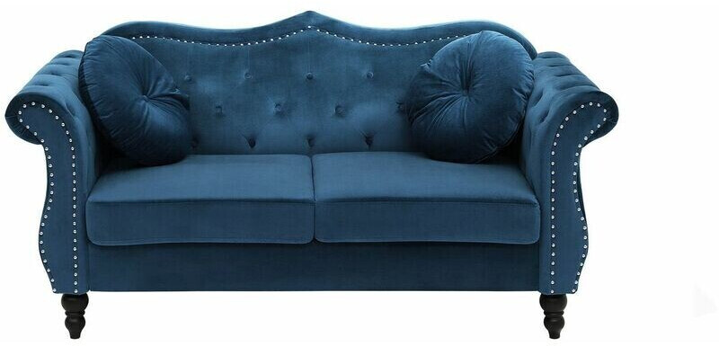 Beliani Skien 2 places bleu