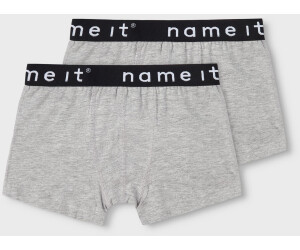 NAME IT Jungen Boxershorts 3er Pack - Dark Grey Skull Design