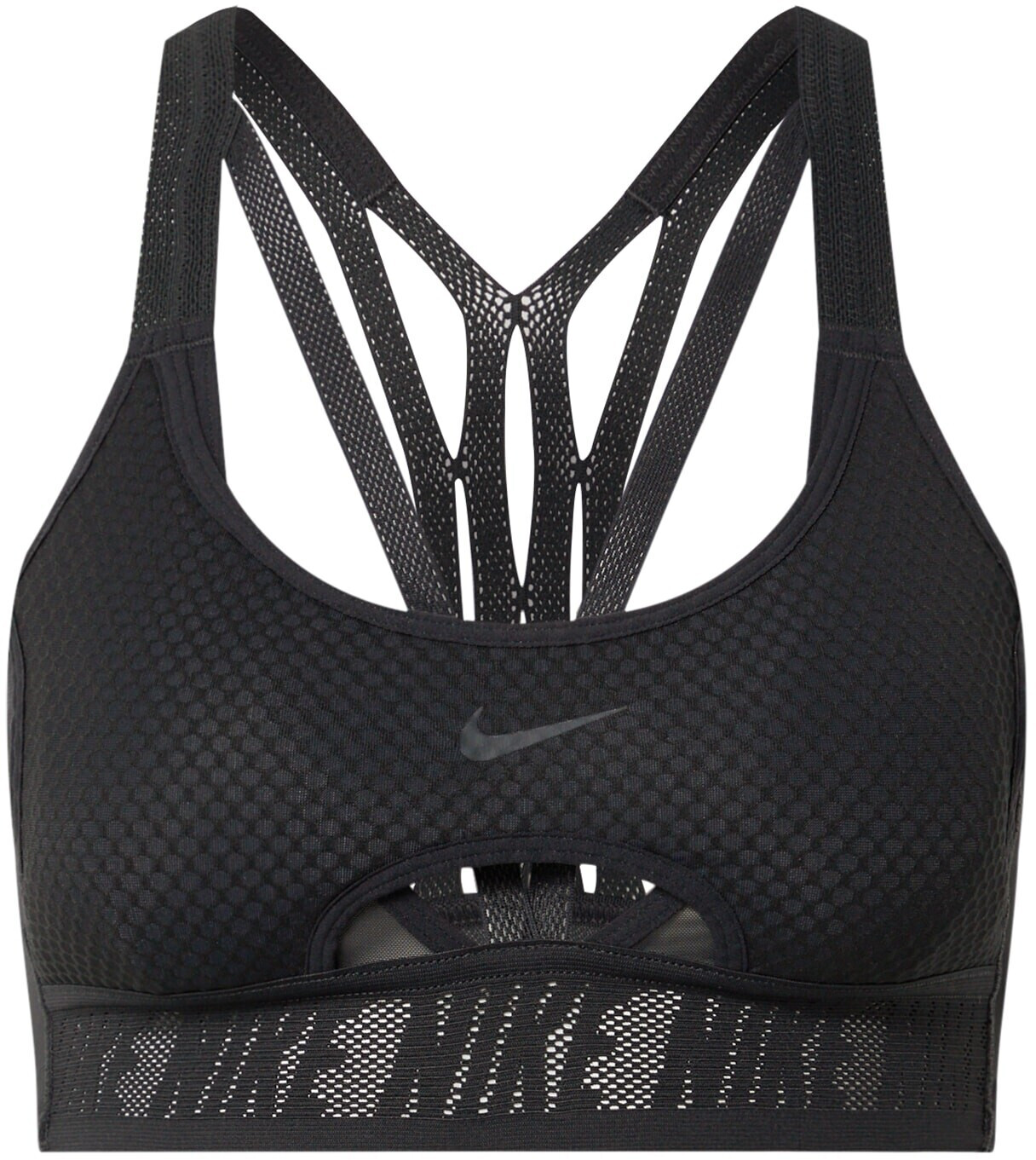 Nike Training Indy Ultrabreathe light support sports bra in black