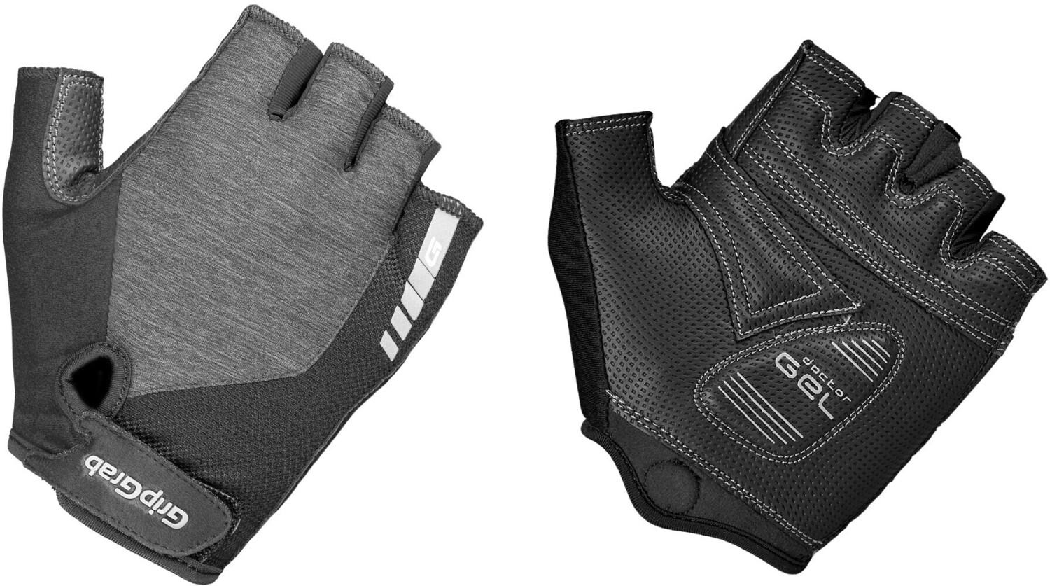 GripGrab Women's ProGel Padded Short Finger Gloves grey