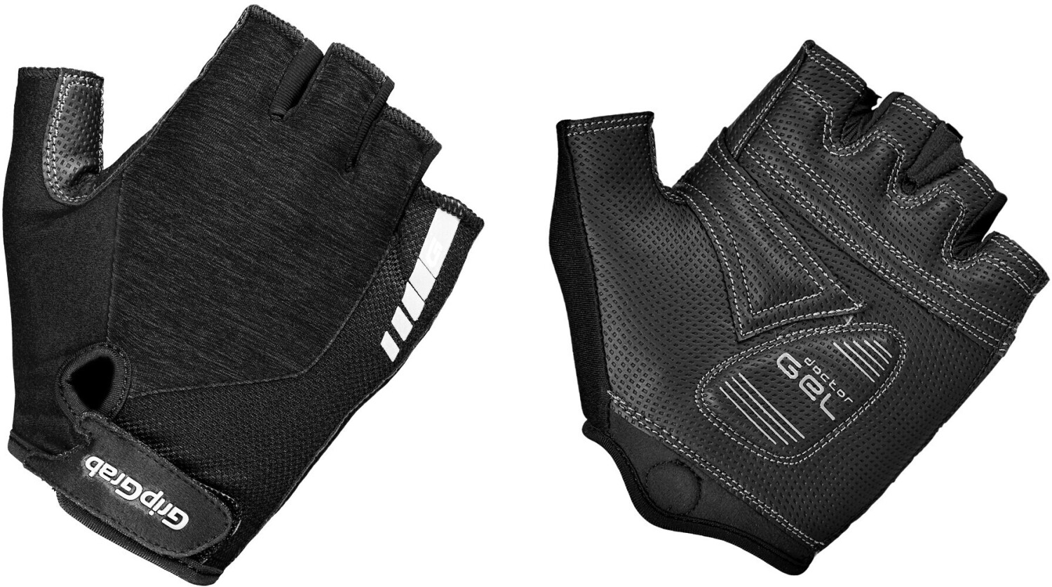 GripGrab Women's ProGel Padded Short Finger Gloves black