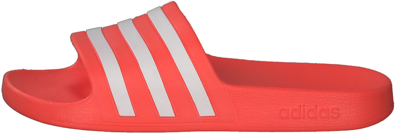 Image of Adidas Adilette Aqua Slides solar red/ftwr white/solar red